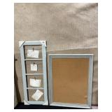 FASHION COLLAGE HOLDER IN BLUE SLASH WHITEWASH