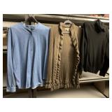 DEBORAH MORGAN PETITE LARGE SOFT BROWN SWEATER