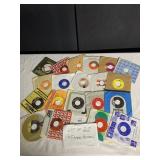 20 ASSORTED 45 RECORDS GOOD CONDITION