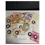 20 ASSORTED 45 RECORDS GOOD CONDITION