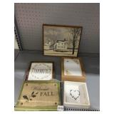 ASSORTED SIGNS/PICTURES