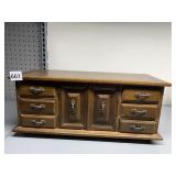 JEWELRY BOX WITH TWO DOOR CENTER WITH THREE PULL