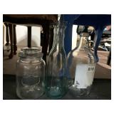 QUALITY GLASSWARE JAR, DECANTER, JUG