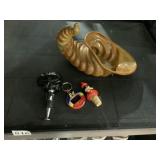 CORNUCOPIA, WINE STOPPERS, KEYCHAIN HOLDER