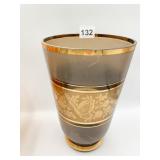 VINTAGE BOHEMIAN CZECH GLASS VASE 9"