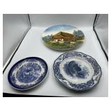 13" WESTERN GERMANY PLATTER. CAULDON TURKEY