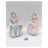2 ROYAL DOULTON FIGURINES BABY NUMBER 2121 AND