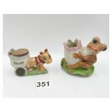 FROG TOOTHPICK HOLDER MADE IN JAPAN AND TOILET