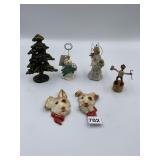 CHALKWARE DOG WALL HANGINGS, JUMPING GERMAN WOOD