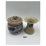 SALT GLAZE CONDIMENT SERVER AND WILLIAMSBURG