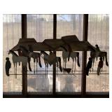 51X18 HORSES AND PEOPLE METAL WALL SCULPTURE WITH