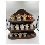 GOEBEL 13 PC. BELLS ON DISPLAY RACK GOOD