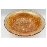 10" CARNIVAL GLASS ROSE BOWL