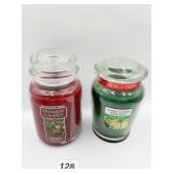 2 YANKEE CANDLES RED APPLE WREATH AND FRUITY