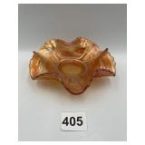 6" MARIGOLD CARNIVAL GLASS PLATE