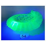 ANTIQUE NORTHWOOD VASELINE URANIUM OPALESCENT