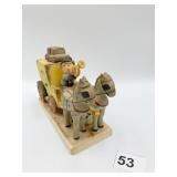 M.J. HUMMEL. COVERED WAGON TITLED THE MAIL IS