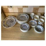 NIKKO JAPAN DOUBLE PHOENIX AND WEDGEWOOD BLUE