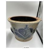 8X5 SALT GLAZE BOWL WITH SPOUT, ROWE POTTERY