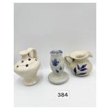 WILLIAMSBURG POTTERY CREAMER, POTPOURRI HOLDER