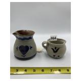 SALT GLAZE POTTERY CREAMERS