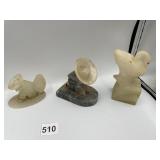 ALABASTER MEN TAKING SIESTA AND SWAN