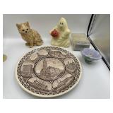 FIGURAL GHOST CANDLE, CAT FIGURINE, CANDLES,