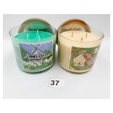 2 BATH AND BODY WORKS CANDLES SPRING TULIP AND