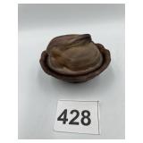 2.5" SLAG GLASS MINI BUNNY ON NEST