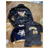 KIDS SZ M JACKET WITH EMBROIDERED DRAGON,