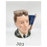SIGNED ROYAL DOULTON MICHAEL DOULTON MUG, 5"