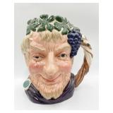 SIGNED ROYAL DOULTON BACCHUS MUG, 7X8