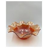 9" MARIGOLD CARNIVAL GLASS BOWL