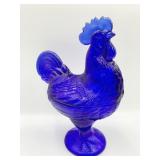 9" H NESTING COBALT ROOSTER