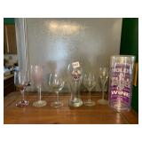 NEW JUMBO WINE GLASS, BUBBA GUMP GLASS AND OTHER