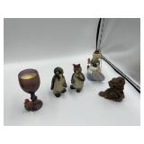 PENGUIN SALT AND PEPPER SHAKERS, RUDOLPH SNOWMAN