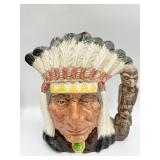 ROYAL DOULTON NORTH AMERICAN INDIAN MUG, 8X8