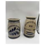 7" WASHINGTON PA CROCK AND PENNSYLVANIA CROCK