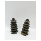 3" BRASS PAGODA MINI CANDLE HOLDERS