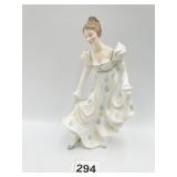 ROYAL DOULTON MINUET DANCING WOMAN FIGURINE, 7"