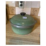 CLUB LARGE ALUMINUM COVERED POT, BREAKAGE ON