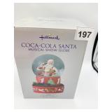 HALLMARK COCA COLA SIENNA MUSICAL SNOW GLOBE IN