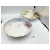 ROYAL VIENNA AND LIMOGES CHINA SERVING BOWLS