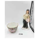 ENESCO FIGURINE OF WOMAN, MADE IN HONG KONG