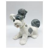 LLADRO PLAYFUL PUPPY FIGURINE 5.5" H X 6"