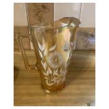 CARNIVAL GLASS PITCHER