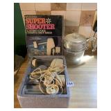 WEAR EVER COOKIE SHOOTER AND PYREX STOVE TOP