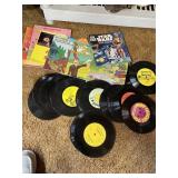 CHILDRENï¿½S 45 RECORDS AND STORY BOOKS