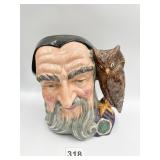 ROYAL DOULTON MERLIN MUG, 8X8.5