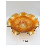 VINTAGE MARIGOLD CARNIVAL GLASS WINDMILL BOWL